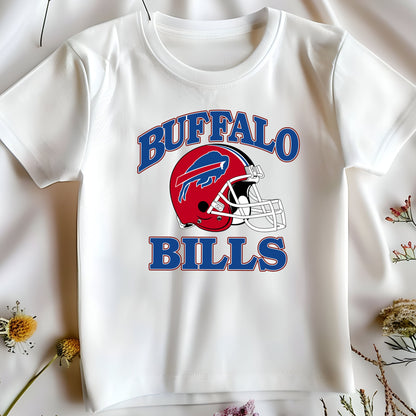 a white shirt with buffalo bills on it