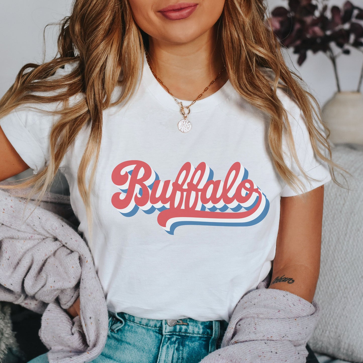 buffalo retro vibes tshirt