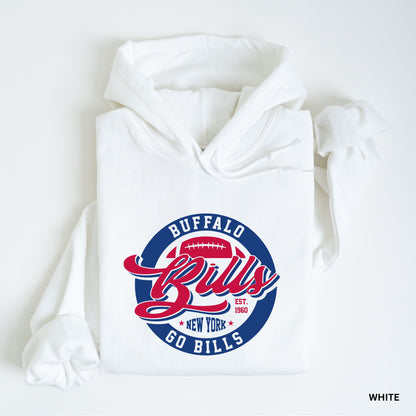 Retro Bills Spirit Adult Hoodie