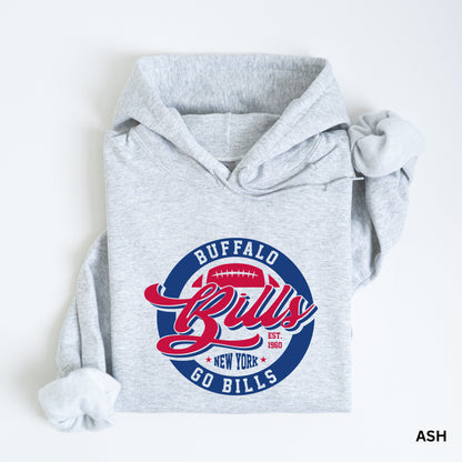 Retro Bills Spirit Adult Hoodie