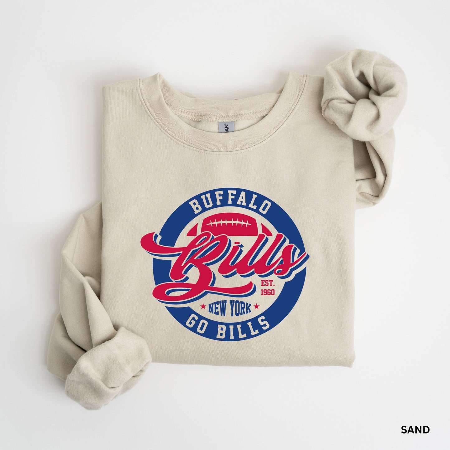 Retro Bills Spirit Adult Hoodie