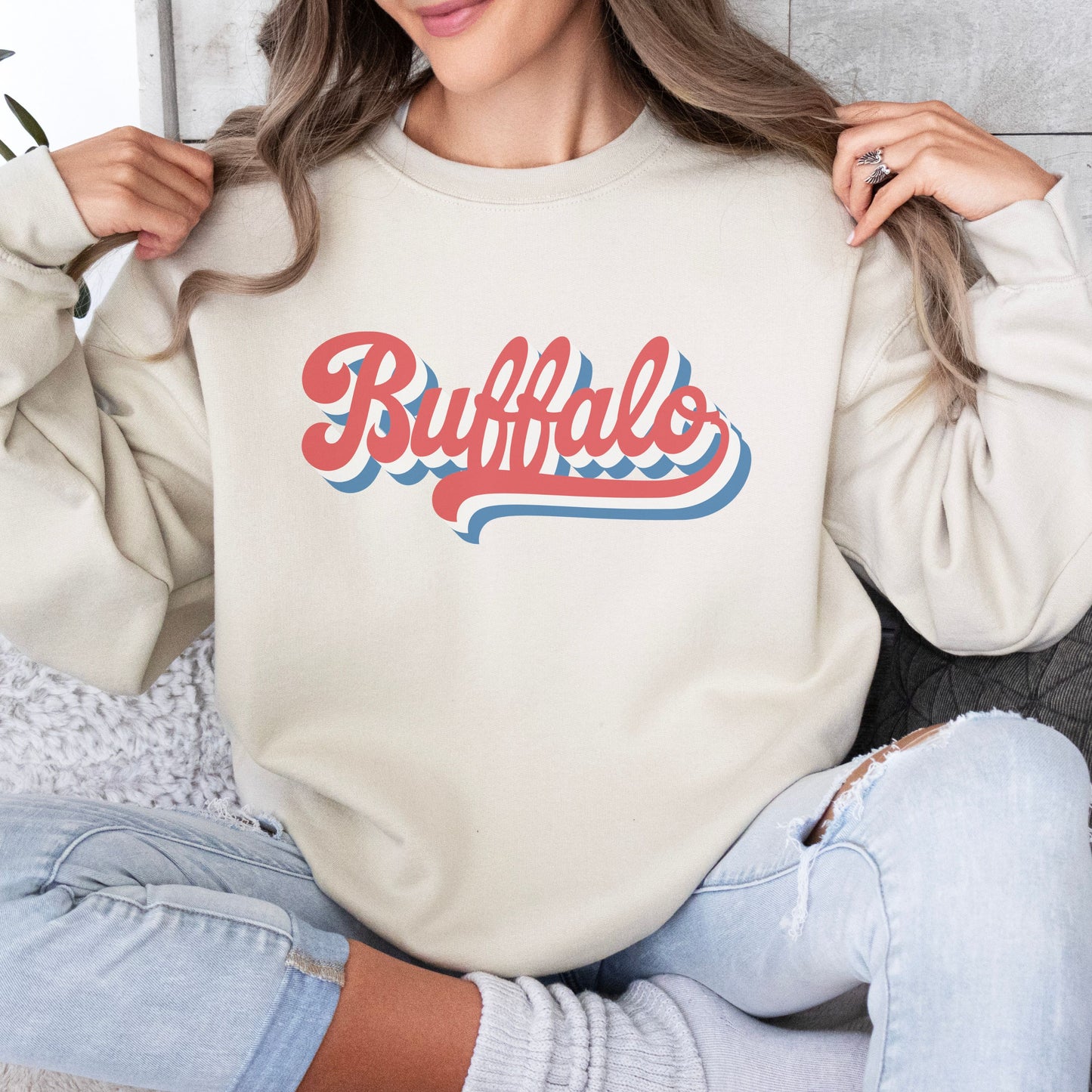 buffalo retro vibes hoodie