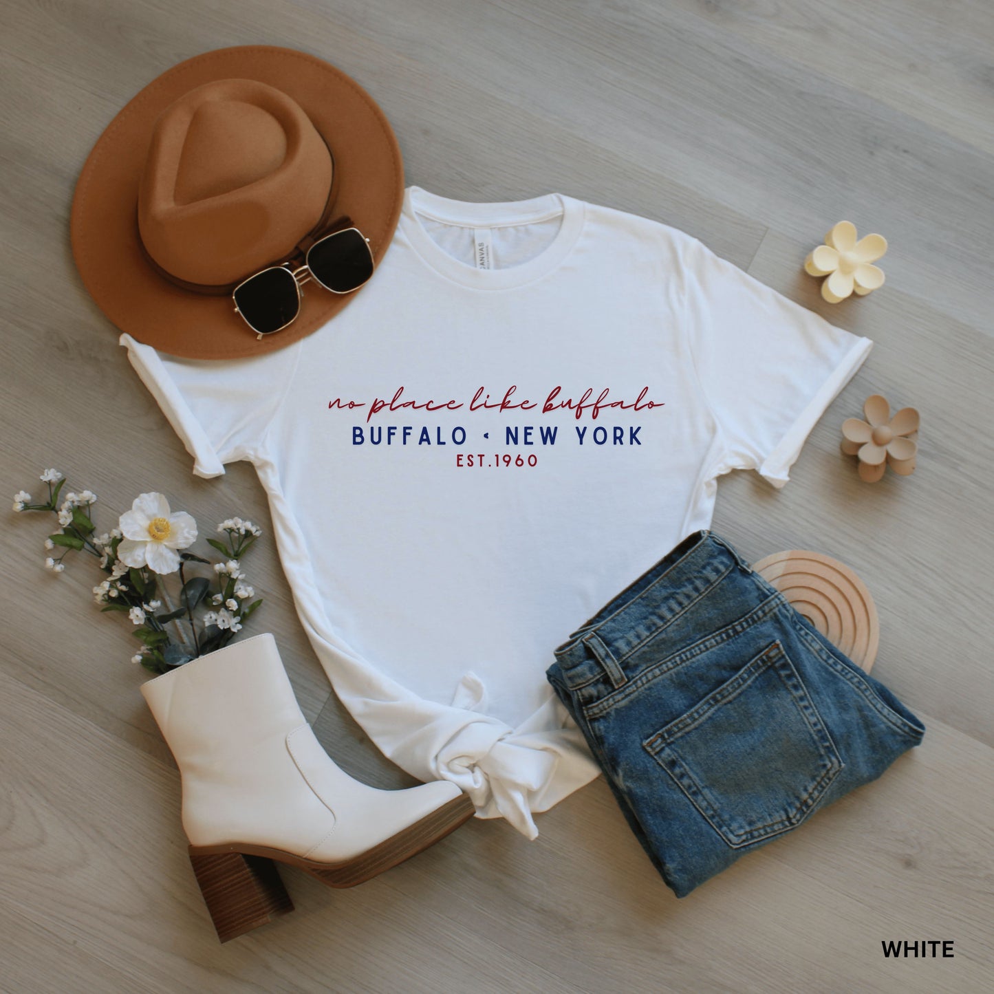 no place like buffalo cursive script - kids apparel