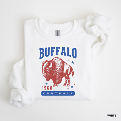 a white shirt with a buffalo on it