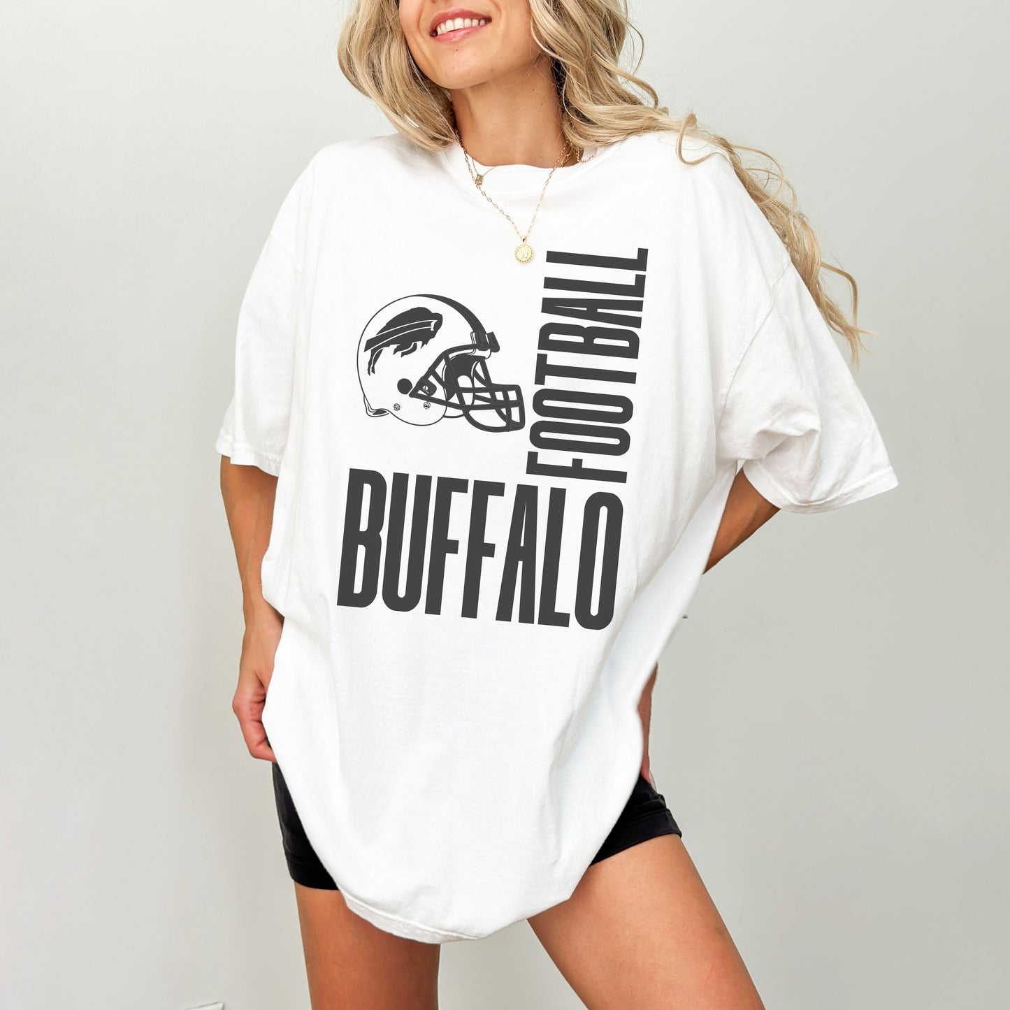 Buffalo Football Helmet Comfort Colors TShirt