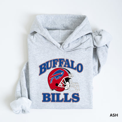 a sweatshirt with a buffalo football helmet on it