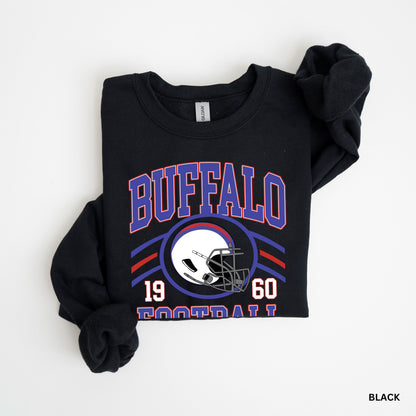 Retro Buffalo Football ’60 Crewneck