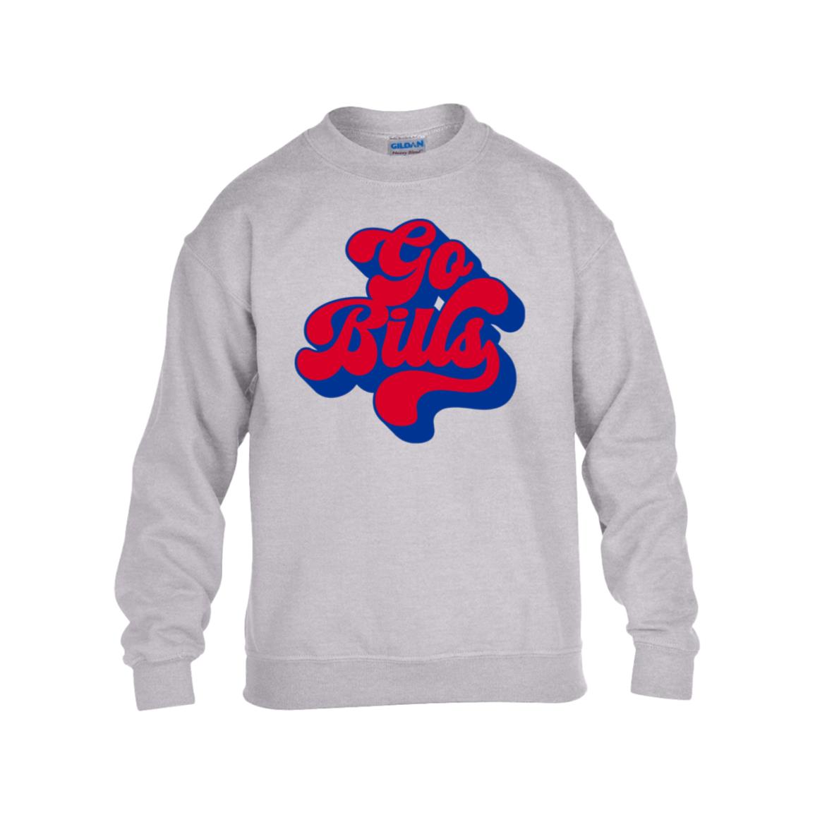 Go Bills Retro Youth TShirt, Crewneck, and Hoodie