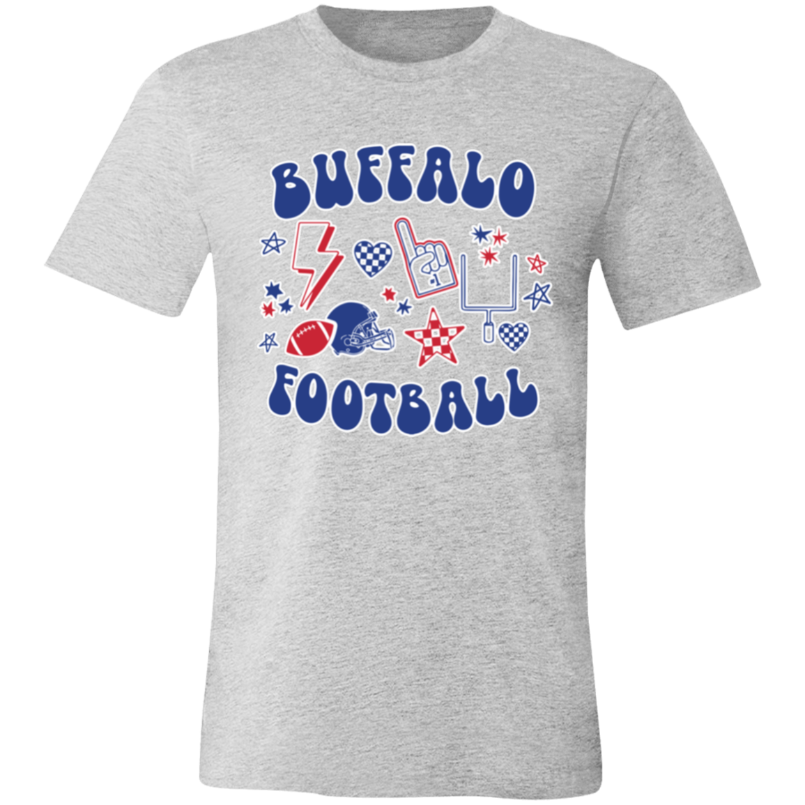 Retro Buffalo Fan Collage Adult Hoodie