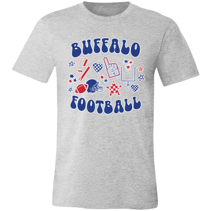 Retro Buffalo Fan Collage Adult Hoodie