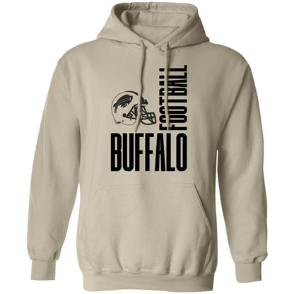 Buffalo Football Black Text Adult Apparel