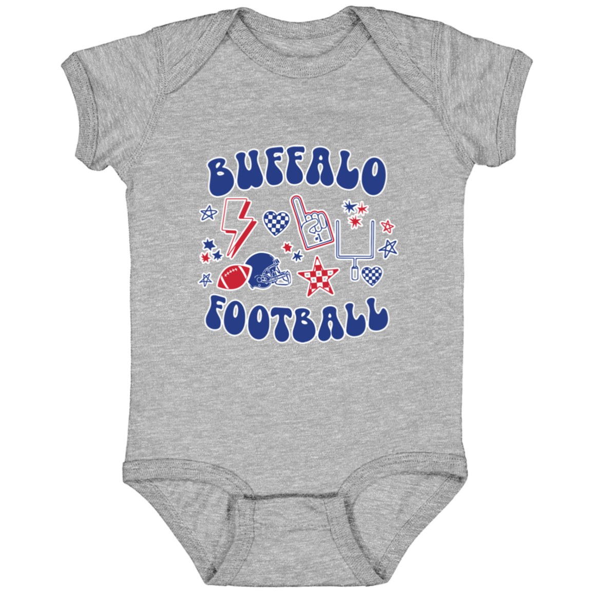 Buffalo Football Collage Infant Onesie Bodysuit