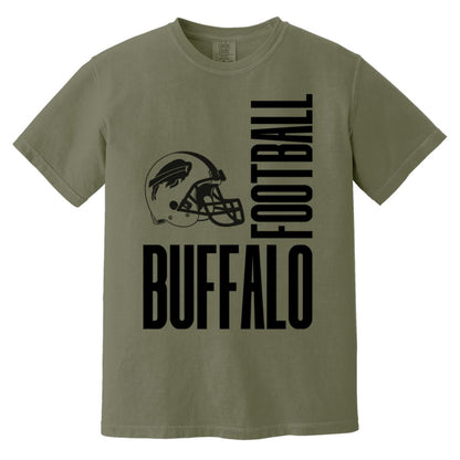 Buffalo Football Helmet Comfort Colors TShirt