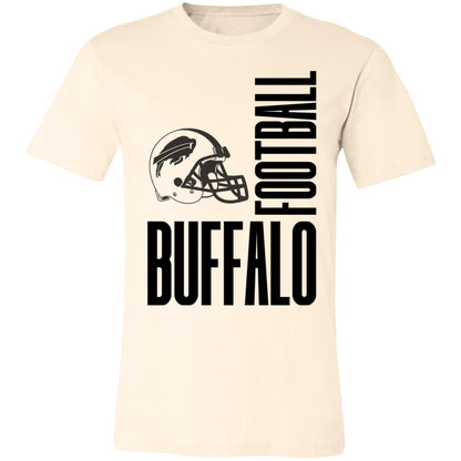 Buffalo Football Black Text Adult Apparel