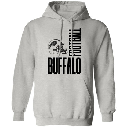 Buffalo Football Black Text Adult Apparel