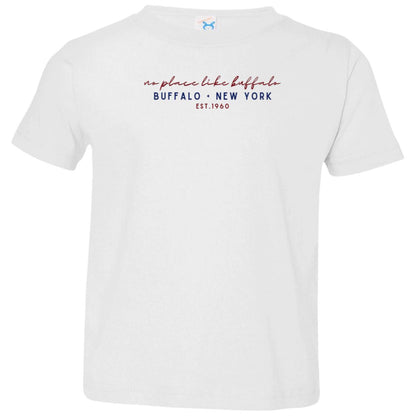 no place like buffalo cursive script - kids apparel