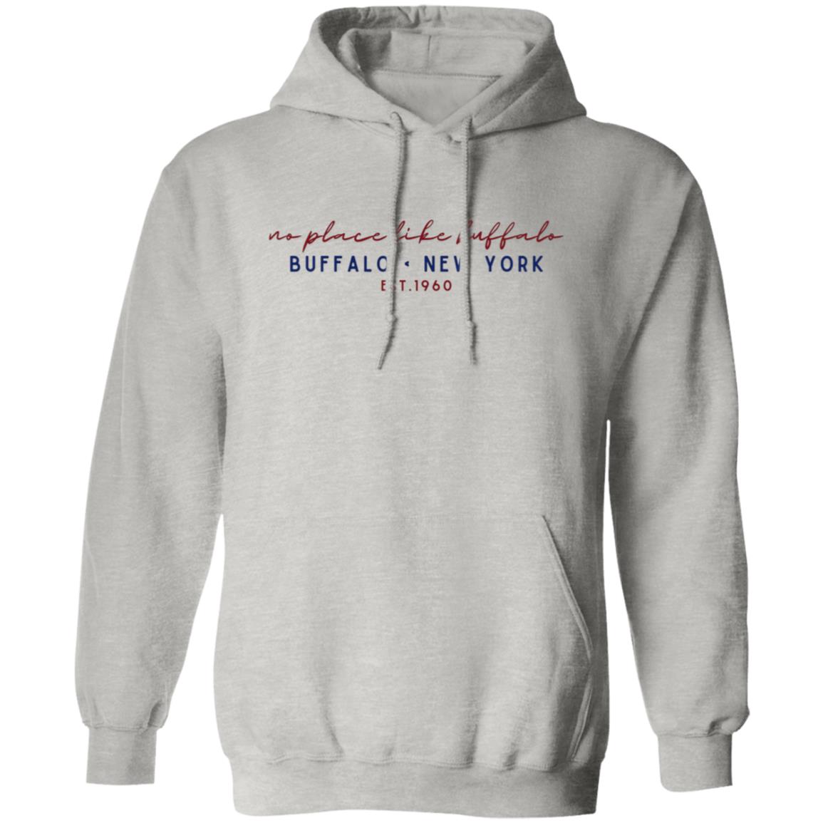 no place like buffalo cursive script - hoodie