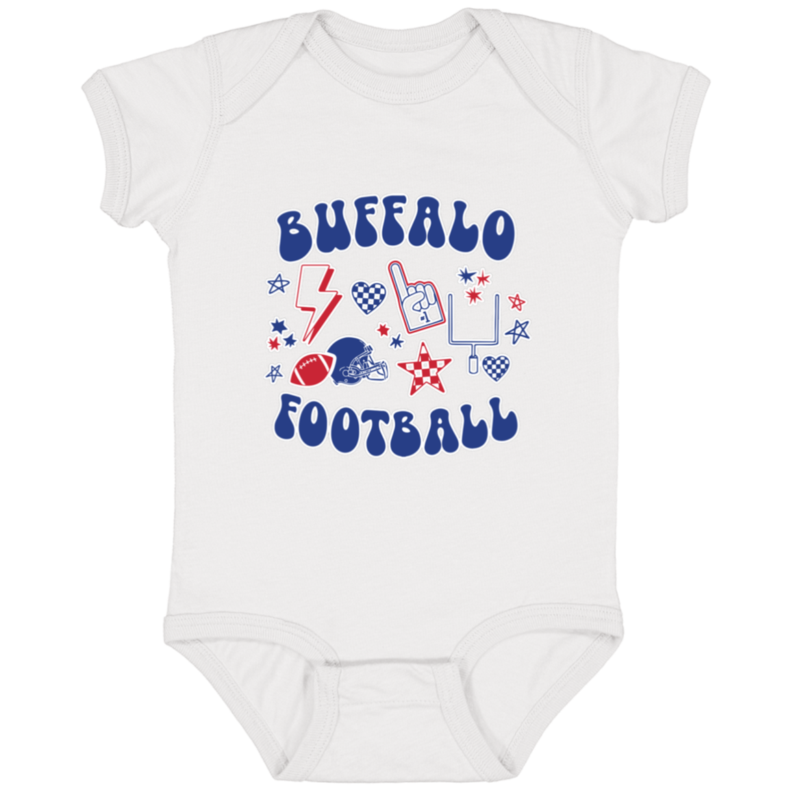 Buffalo Football Collage Infant Onesie Bodysuit