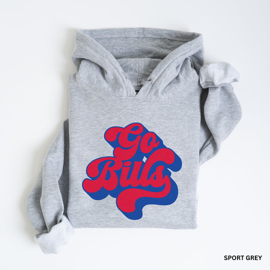 Go Bills Retro Adult Clothing - Tee Crewneck Hoodie LS