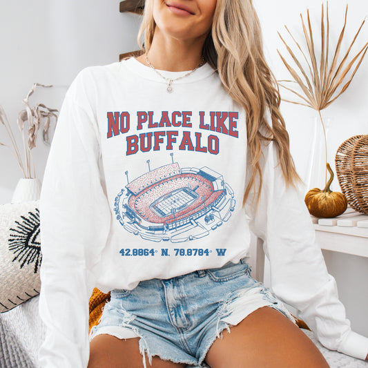 No Place Like Buffalo | Adult Long Sleeve T-Shirt