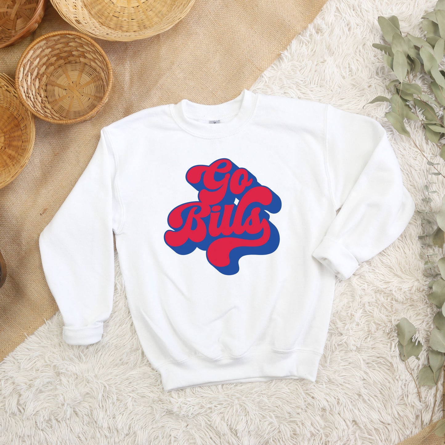 Go Bills Retro Youth TShirt, Crewneck, and Hoodie